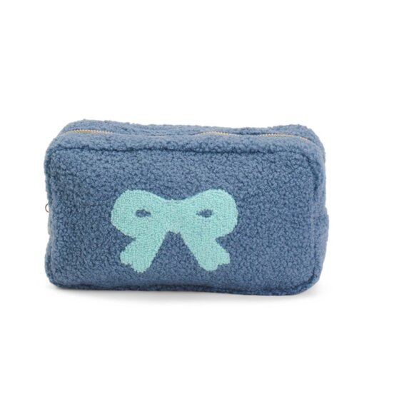CULTIVATED CONCEPTS Blue Bow Travel Pouch - Picture 1 of 2